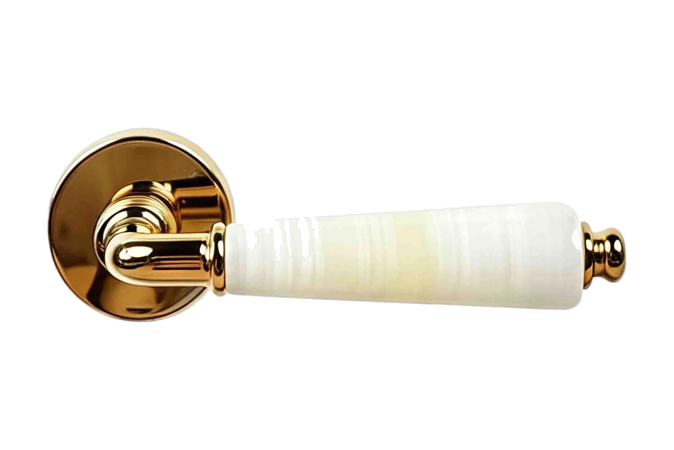 奢石系列 豪华金 + 白玉石 把手